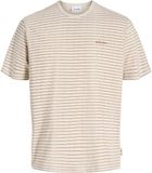 JACK&JONES JJDEVIN DAYTONA STRIPED TEE SS CN JNR T-shirt Garçon Taille 152 Coton Beige