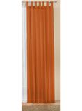 Transparant Voile Transparant effen gordijn, vele aantrekkelijke kleuren, 245x140, terracotta, 61000
