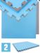 eyepower Omnideal GmbH & Co.KG 1,6sqm Profi Fitness Mat - Dikte 2cm - Set van 2 Training Matten 90x90cm - Vloerbescherming Mat