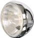 HIGHSIDER Phare intelligent, 7 pouces, Style britannique, Chrome, homologué E (1 pièce)