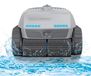 Robot de piscine automatique - Aspirateur de piscine CP402 - Sans fil - 4 moteurs - Nettoie le fond, les parois et la surface de l'eau - Bluetooth/Wi-Fi - Autonomie de 3 heures - IP68