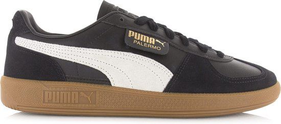 PUMA Palermo Lth Black Feather Gray Gum - Women's Sneakers - Size 41
