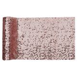 Santex Tafelloper op rol - polyester - rose goud pailletten - 19 x 190 cm