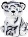 Nature planet Pluche knuffel witte tijger 19 cm - Pluche knuffeldier