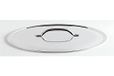 Pentole Agnelli Aluminium rond deksel met stalen brug, diameter 18 cm, zilver