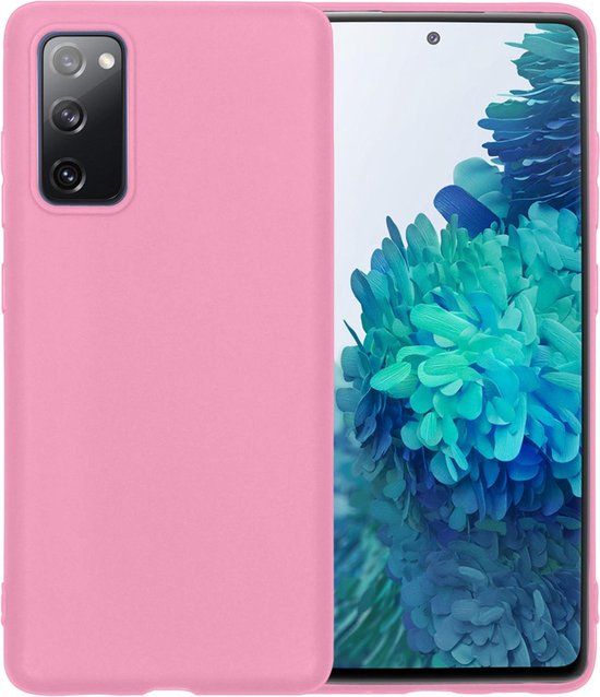 BTH Siliconen Hoesje voor Samsung Galaxy S20 FE - Lichtroze