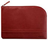 RHODIA 116627C - Etui met Ritssluiting in Imitatieleer - Wijnrood - Maat M (16 x 22 cm)