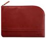RHODIA 116627C - Etui met Ritssluiting in Imitatieleer - Wijnrood - Maat M (16 x 22 cm)