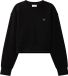 Calvin Klein Jeans French Terry Woven Label Crew Sw Zwart M