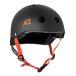 S-ONE Casque Lifer Noir Mat Sangle Orange