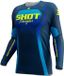 SHOT RACE GEAR Contact Stream Maillot à manches longues Bleu L