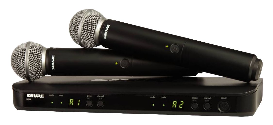 Shure BLX288E/SM58-M17 Dual Handheld Wireless Microphone System