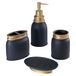 Avanti Linens Memphis Black Collection 4-delige badkamerset
