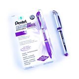 Pentel BL57-V EnerGel Gel rollerball met dop 0,35 mm, 12 stuks, violet