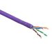 ACT Cat 6 U/UTP massieve installatiekabel zonder adersplitter, LSZH, CPR euroclass DCA, 24AWG, violet 305m