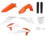 Polisport MX Plastic Replica Kit voor KTM 19-21 Wit/Oranje