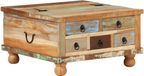 vidaXL Salontafel 70x70x38 cm gerecycled hout