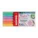 KORES Pastelstijl: Pinceau Marqueur à Pointe Pinceau en couleurs pastel, pointe pinceau flexible et douce, encre à base d'eau, idéal pour dessiner, décorer et lettrer, set de 6