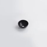 QeramiQ Dely Waskom - 20x20x9cm - rond - keramiek - mat zwart