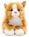 Uni-Toys - Kat rood-bruin, liggend - 20 cm