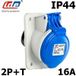 Ide - Prise Femelle Cee 2p+t 16a Étanche Ip44 Ou Ip67 À Encastrer Sur Coffret
