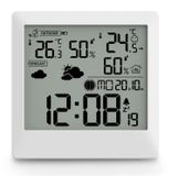 Hama Station météo Palawan, avec capteur extérieur, radio, réveil, thermo/hygromètre, blanc 00222238
