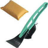 Merkloos / Sans marque Koopman International Autoramen IJskrabber met borstel groen 31 cm