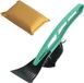 Merkloos / Sans marque Koopman International Autoramen IJskrabber met borstel groen 31 cm