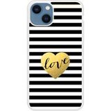 Apple Siliconen hoesje compatibel met iPhone 13 Love kleurrijk