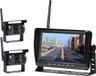 Holland Connections Caméra de recul avec Dashcam Sans fil - Écran 7" - Vision nocturne 18 LED 15m - Étanche IP67 - 2 Caméras