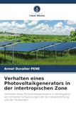 Verhalten OmniScriptum SRL Verhalten eines Photovoltaikgenerators in der intertropischen Zone
