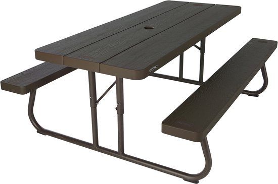 Lifetime Picknicktafel Rechthoekig bruin - 182.9 cm