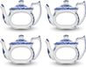 Merkloos Spode Blauwe Italiaanse servetringen - Set van 4