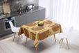 Bonamaison Tafelkleed, Anti-Mold, Sneldrogend, Waterdicht, 100% Polyester Tafellaken, Bruine tinten, 140 x 140 Cm - Ontworpen en Vervaardigd in Turkije