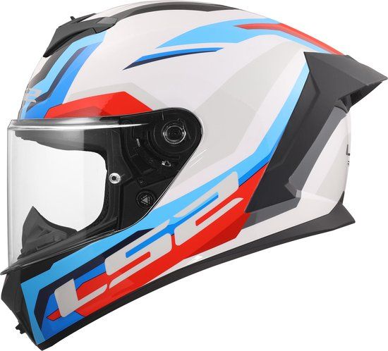 LS2 FF820 Rapid III Hyper Helm - Integraalhelm - Wit/blauw/rood - Maat S