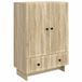 vidaXL Dressoir Sonoma Eik 66 x 34,5 x 95 cm Bois traité