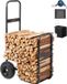 VEVOR Brandhoutkar 67x52x110cm Zwart Metaal