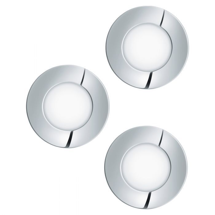EGLO FUEVA 1 - LED Inbouwspot - 340 Lumen - Warm Wit - Wit/Chroom
