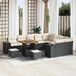 Prolenta Maison Exclusive Tuinset met 12 stukken, zwarte polyrotan loungeset
