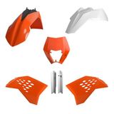 POLISPORT 91460 - Volledige Plastic Set (met Vorkbeschermers) KTM Kleur OEM 11