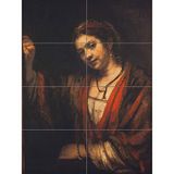 Artery8 Rembrandt portret van Hendrickje Stoffels XL Giant Panel Poster (8 Secties)