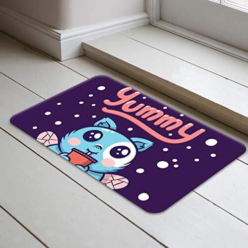 Bonamaison antislip Badmatten - Doormat, eenvoudig te reinigen badmat, zacht Polyester douchekleed 1 Stuk 40 x 70 cm - Ontworpen en geproduceerd in Turkije