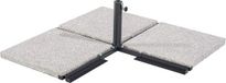 Support de voile d'ombrage pour table – pour extérieur – table de jardin – noir