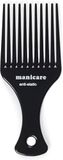 Manicare Afro Pick Kam - Brede Tanden voor Krullend en Dik Haar | Antistatisch materiaal, negen wijdgespreide tanden - geschikt voor curly, coily, wavy en kroeshaar