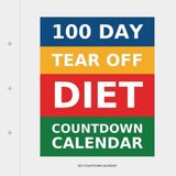 100 Libri GmbH 100 Day Tear-Off Diet Countdown Calendar