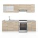 Vicco Keukenblok "R-Line", Sonoma/Wit 240 cm | WB Marmer