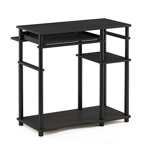 Furinno Abbott bureau met boekenkast, hout, espresso/zwart, 46,99 x 46,99 x 79,81 cm