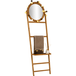 5five Porte-serviettes 1 plateau bambou avec miroir rond