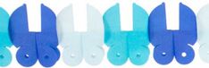 Folat Slinger - papier - 6 meter - blauw - baby geboorte jongen