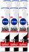 Nivea Black & White Max Protection Spray déodorant - 150 ml - Lot économique - 6 pièces